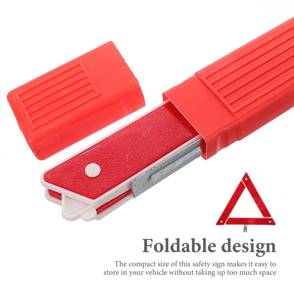Folded Triangle Warning Sign Roadside Safety Triangles Reflective