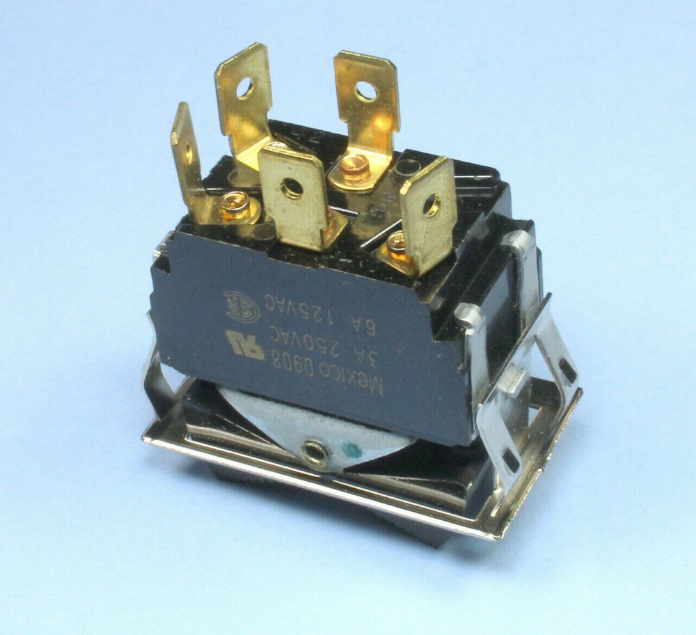 2pcs Carling MOMENTARY & Maintained Rocker Switch DPDT 6A @ 125Vac *Please Read*