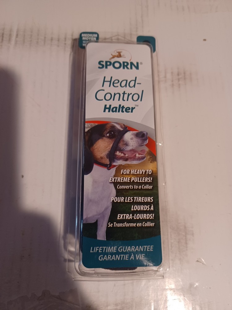 Sporn Head Control Halter Tough Pulling Dog Collar Training - MEDIUM