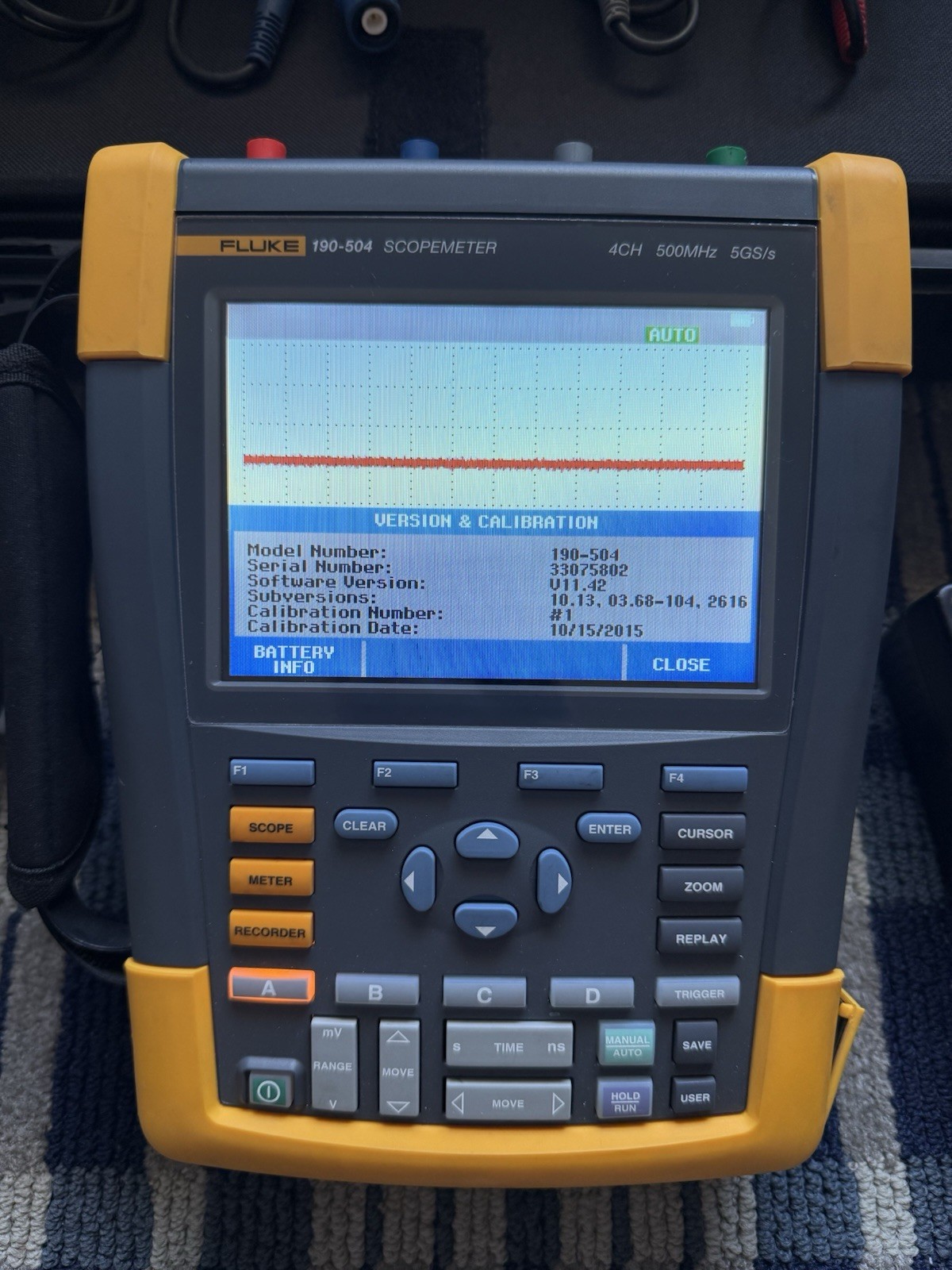 Fluke 190-504 | 4CH 500 MHz 5 GS/s Color ScopeMeter