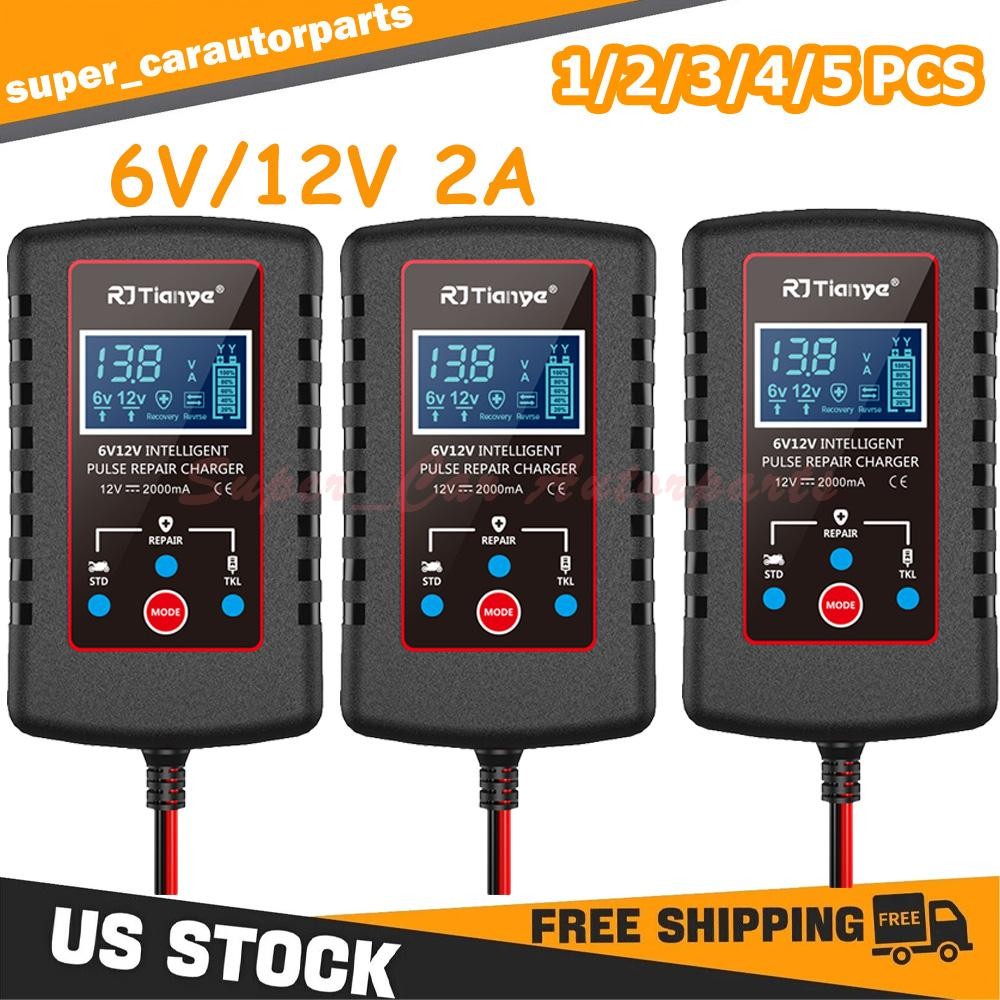 Automatic Battery Charger Maintainer Motorcycle Trickle Float For Tender 6V 12V
