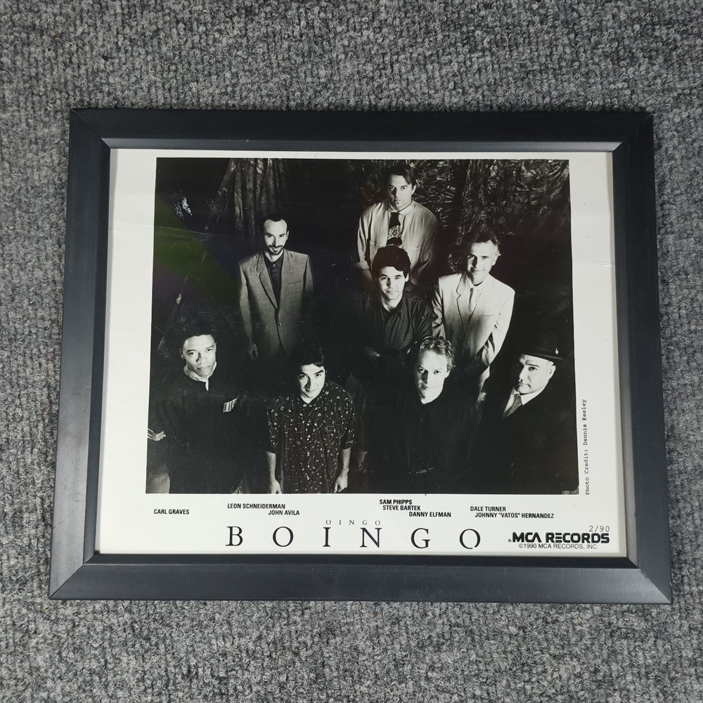 Oingo Boingo Danny Elfman MCA Records Promo Photo Framed 1990