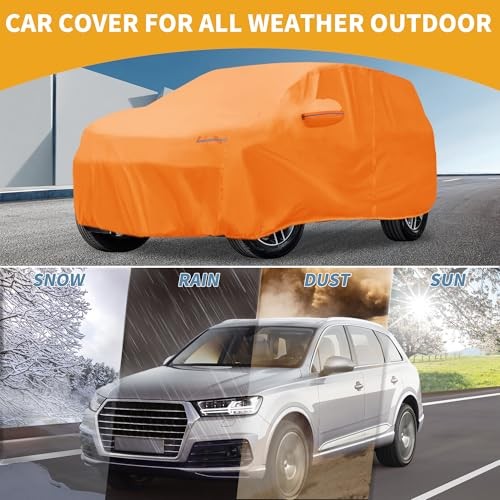 Car Cover Waterproof All Weather Automotive Outdoor Anti-UV Full Exterior