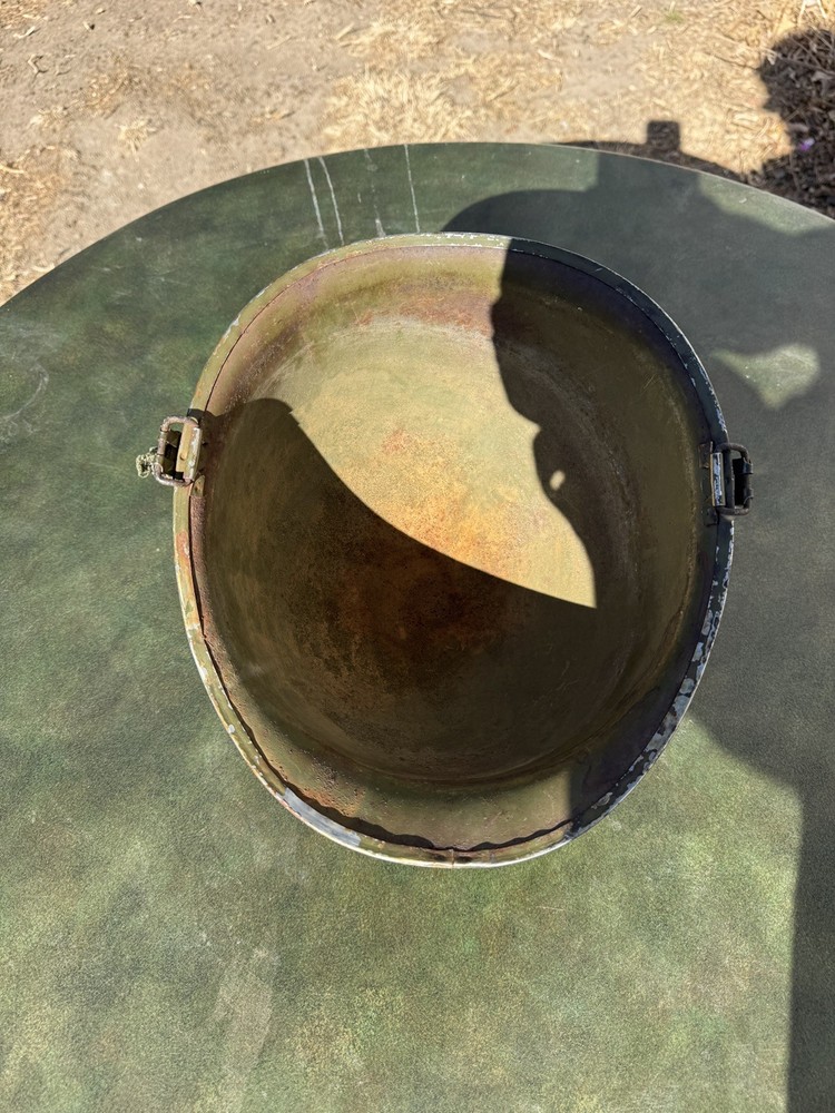 Original WW2 US M1 Helmet Front Seam