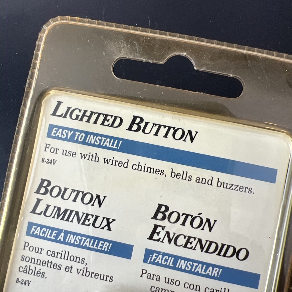 Carlon DH1632L Wired Lighted Doorbell Push-Button