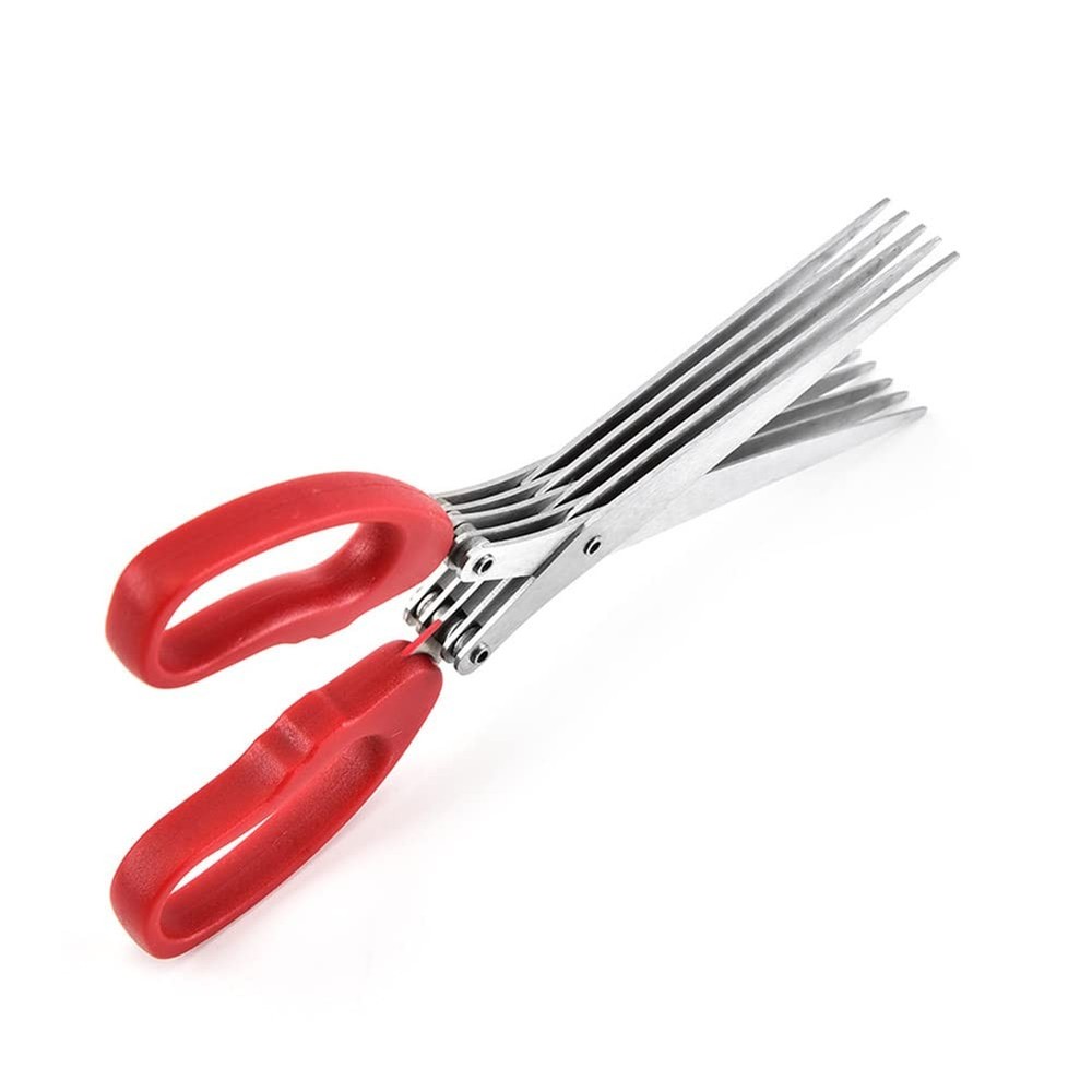 MagiDeal Shredder Scissors Multipurpose Multi-Blade One Size Fits All, Red