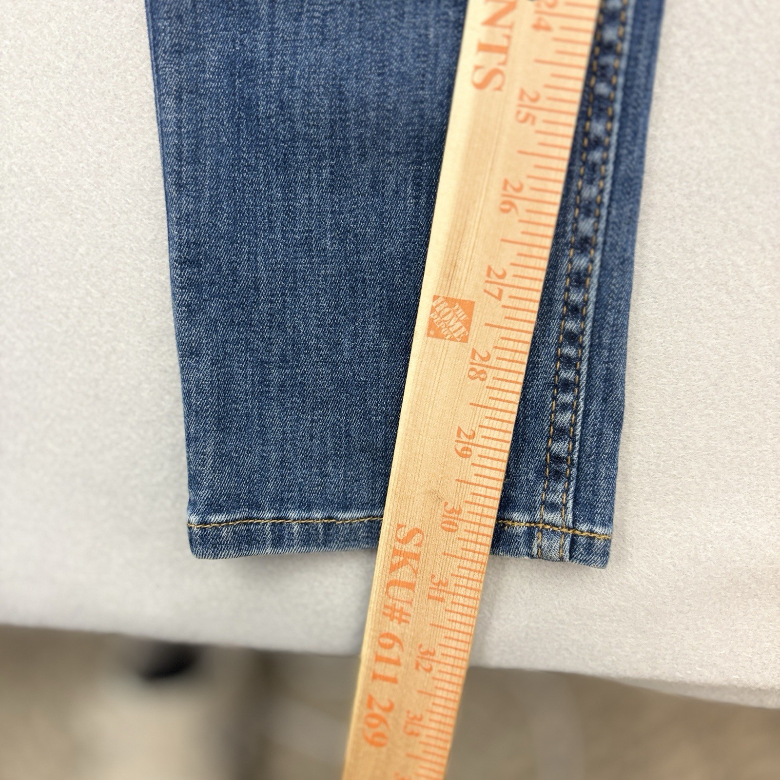 Hudson Jeans Low Rise Collin Flap Skinny Jeans Blue Denim Med Wash Women’s 29