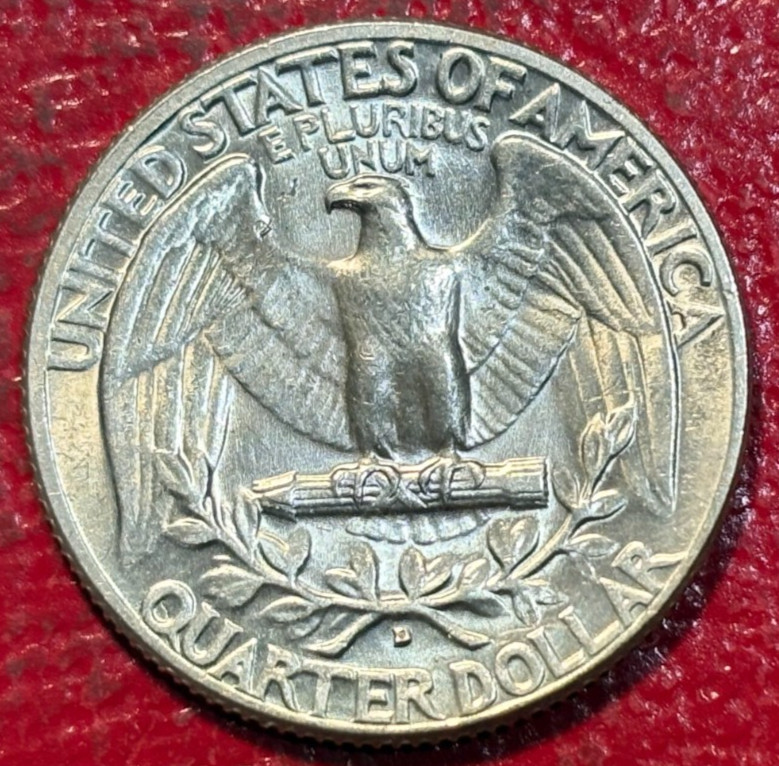 HIGH GRADE UNC 1964 D/D WASHINGTON SILVER QUARTER-MAR202
