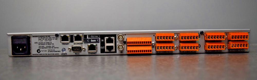 BSS BLU-806 Audio Signal Processor with BLU Link & Ethernet AVB Audio