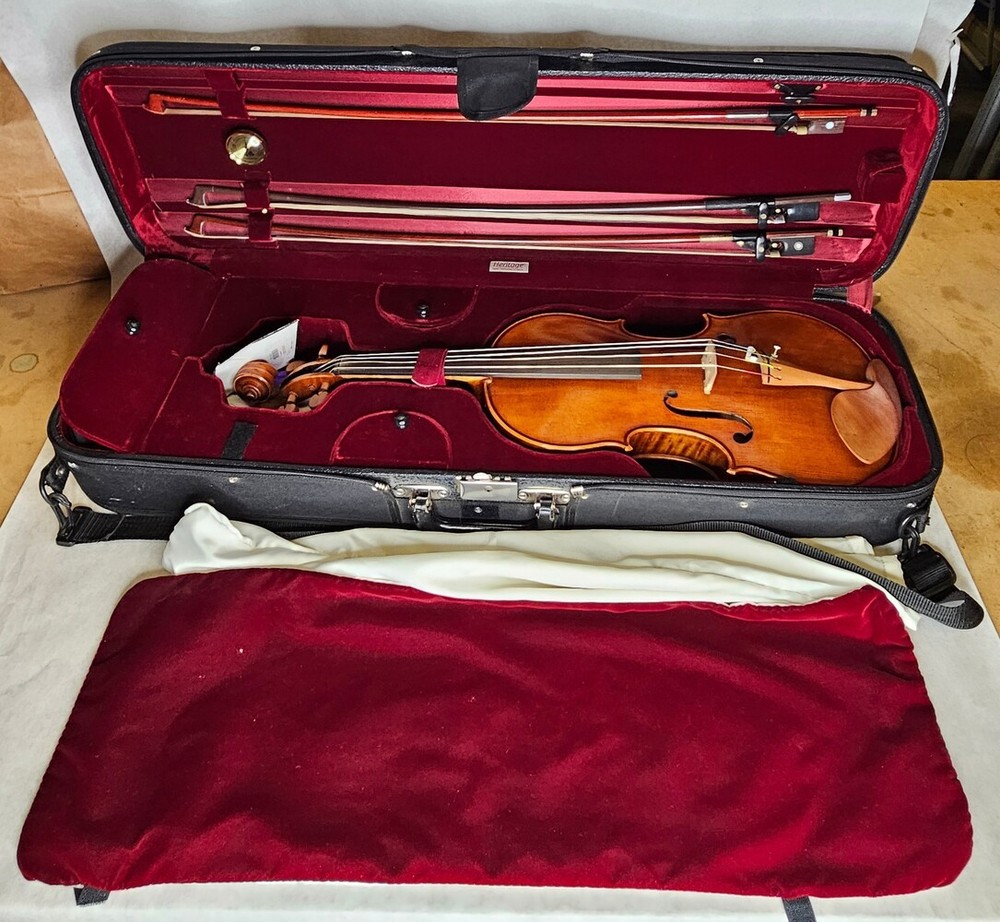 Santaro Lucci Christopher Pu Chicago 2000 4/4 Violin with Case 3 Bows