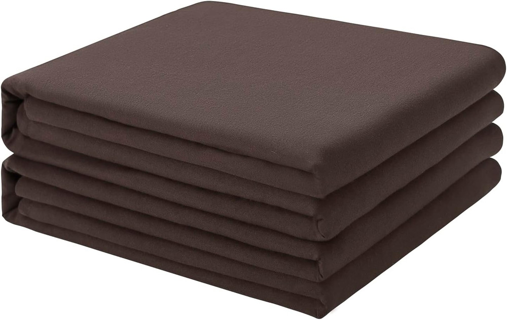 Freshculture Full Flat Sheets Only 2 Pack - Hotel Quality Flat Bed Sheets - Brus