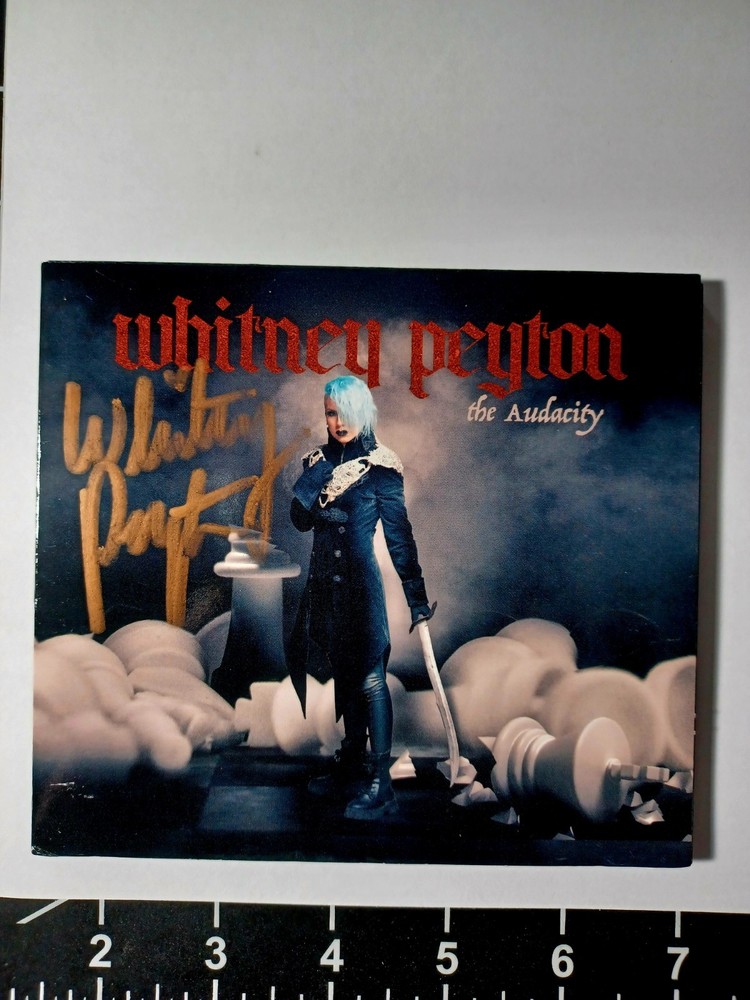 WHITNEY PEYTON THE AUDACITY Album Signed CD ALPHA HOWSE