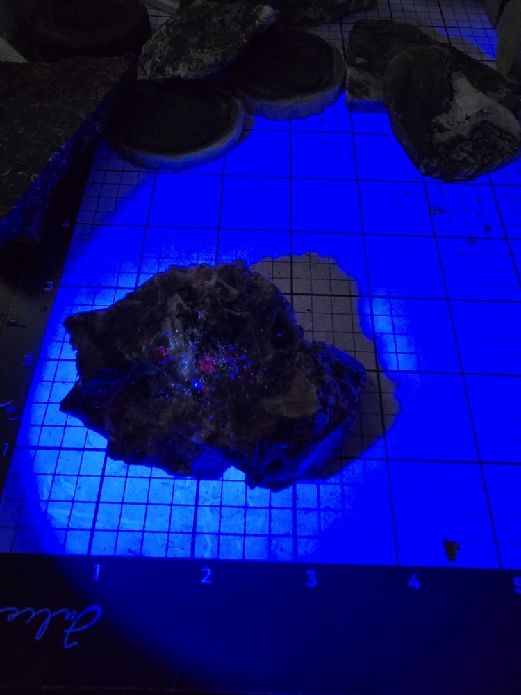 Uv Reactive Fluorite Malachite Specimen