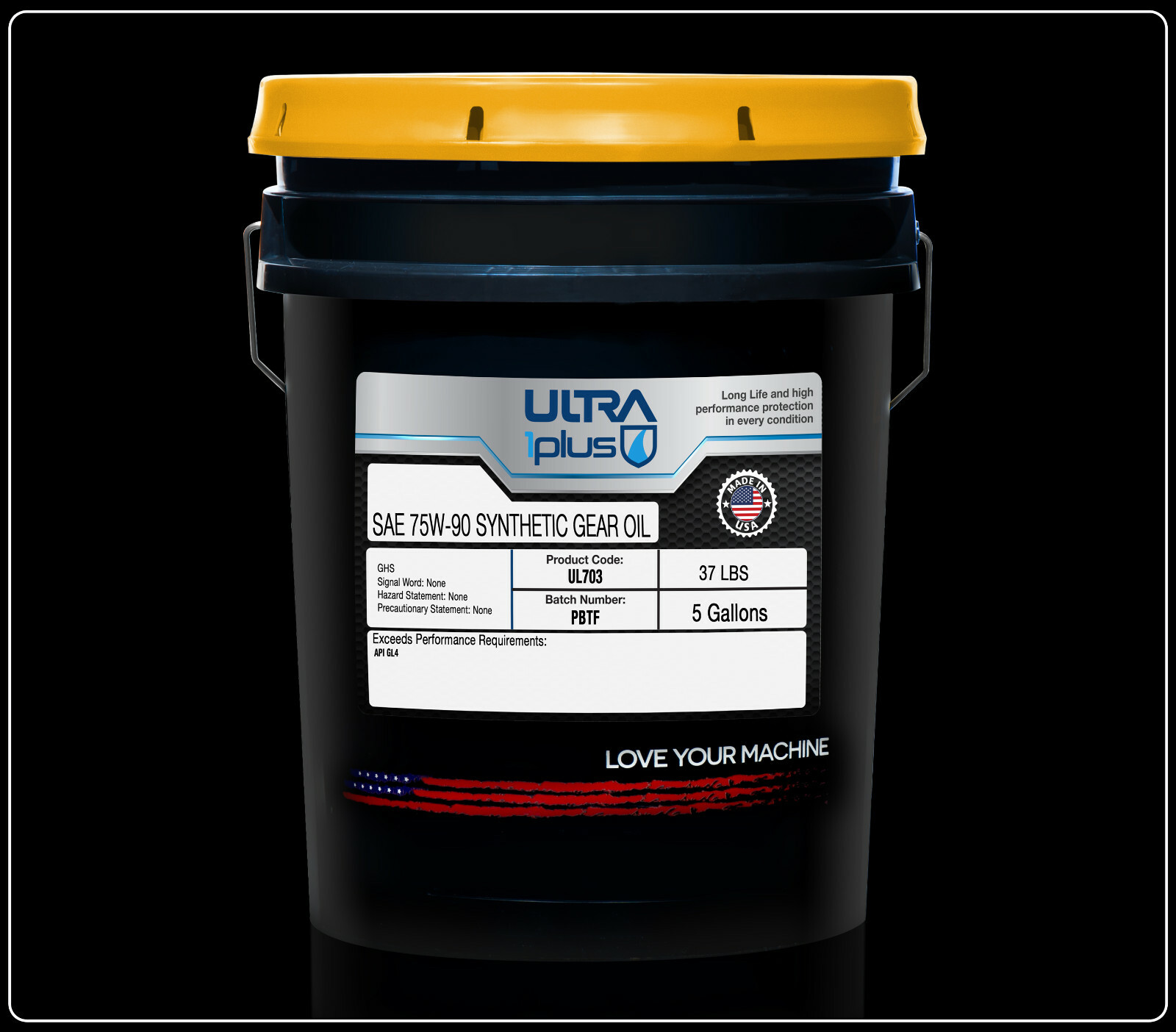 Ultra1Plus SAE 75W-90 Synthetic Gear Oil, API GL-4 (5 Gallon Pail)