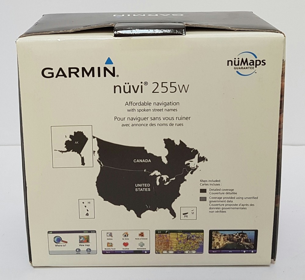 Garmin Nuvi 255W Touchscreen GPS Navigation System Tested Working Bundle