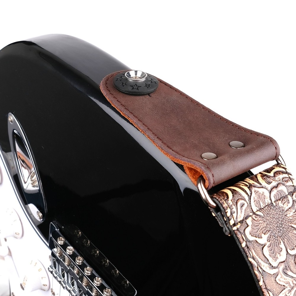 Anwenk Guitar Strap Locks Premium Blocks Protector Small, Black