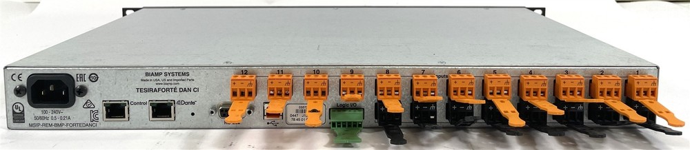 Biamp Systems Tesira Forte Dan CI Digital Audio Processor
