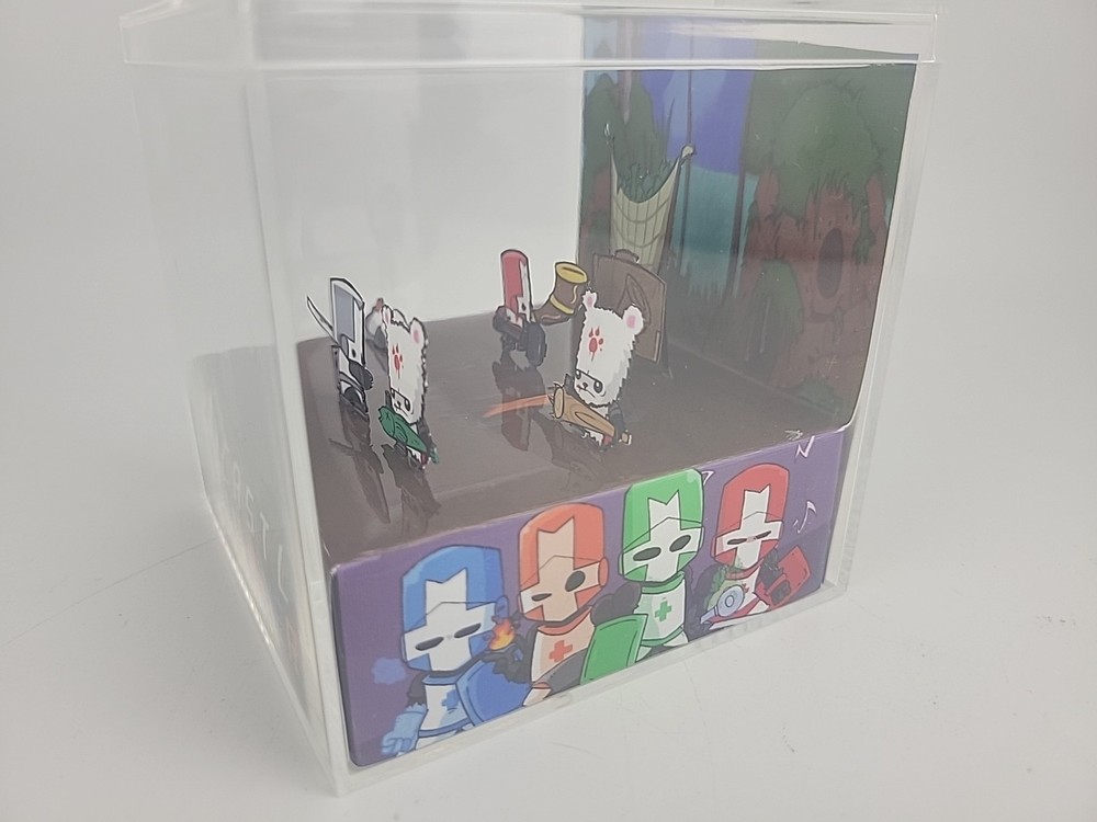 Castle Crashers 3D Cube Handmade Diorama Video Game Shadowbox