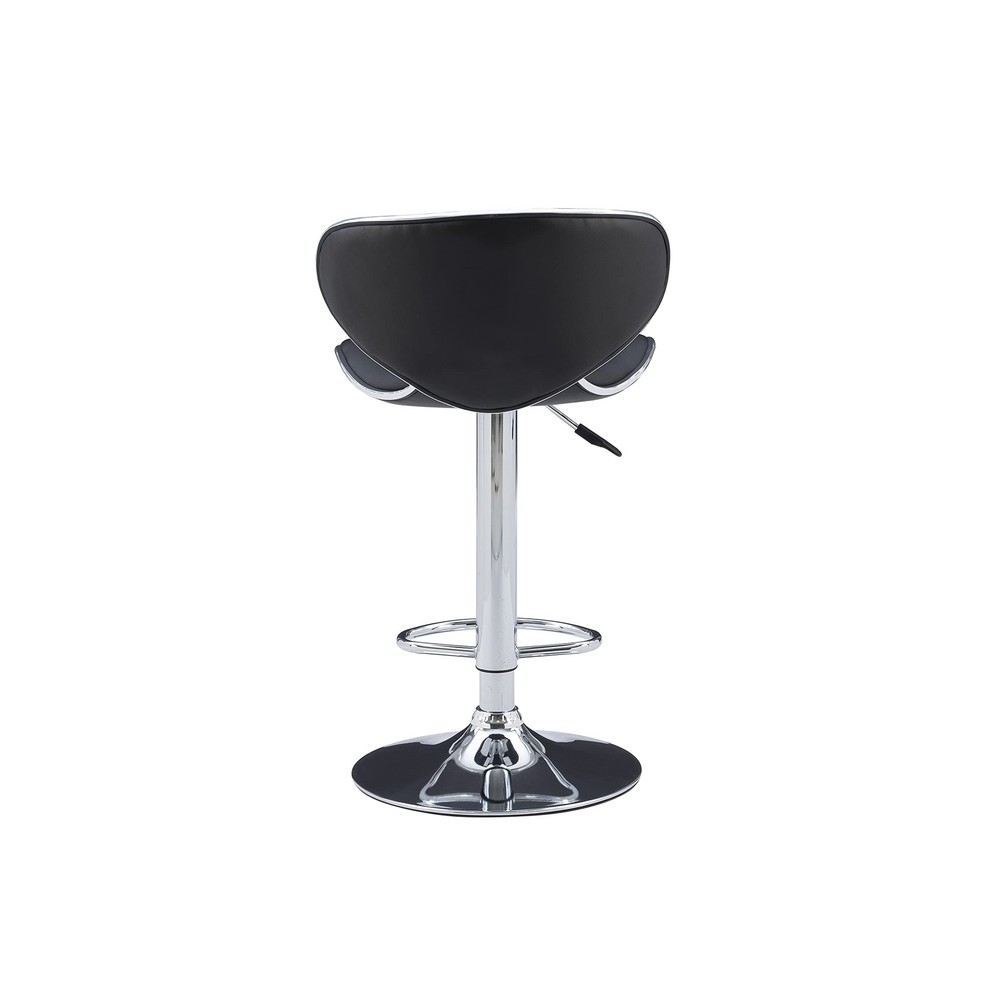 Furniture PU, Chrome/Black Barstool