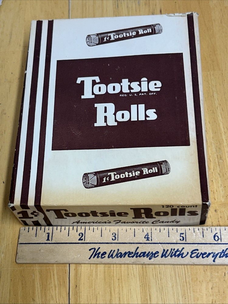 Vintage, Tootsie Rolls, Original Display Box