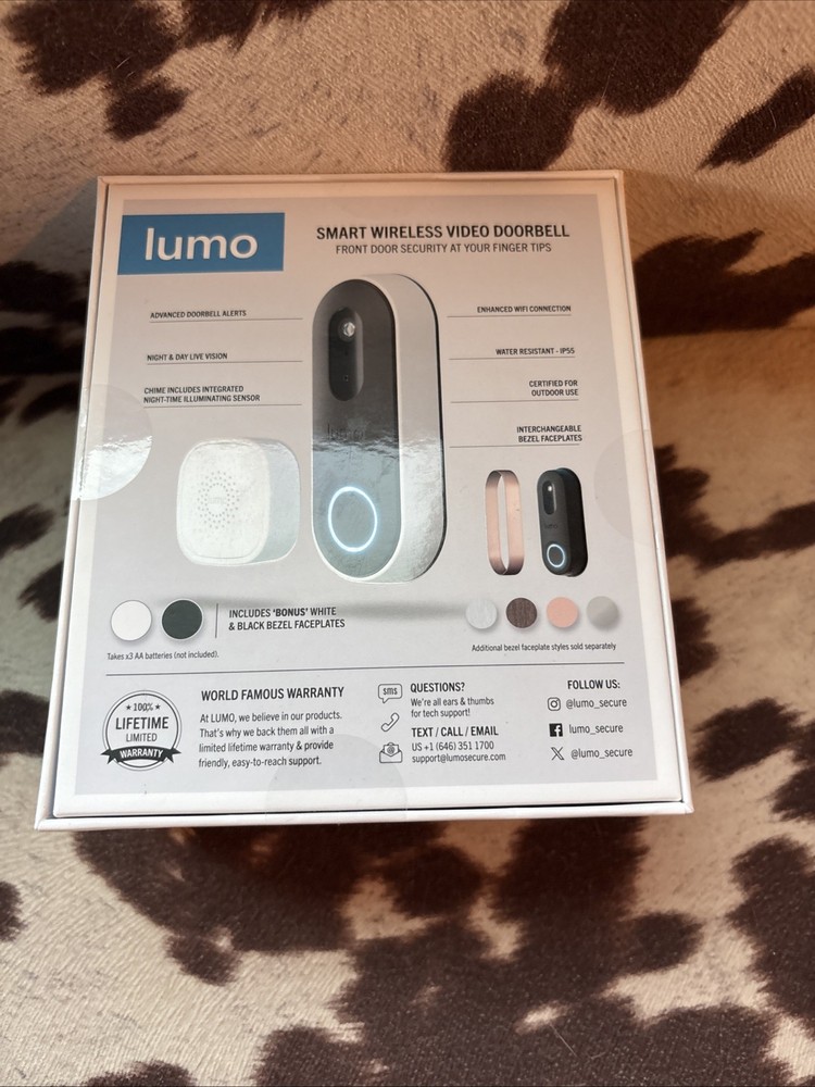 Lumo Smart Wireless Video Doorbell