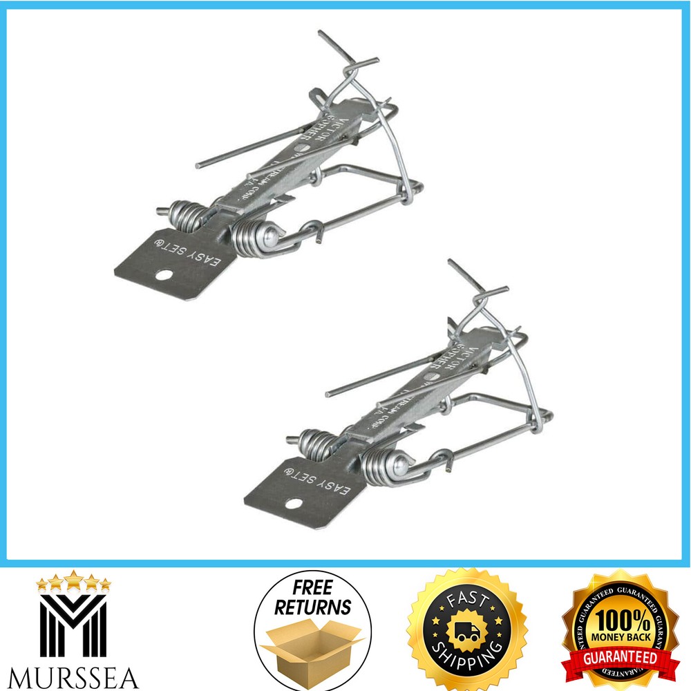 Easy-Set Outdoor Gopher Trap Galvanized Steel Allows Durable Soil Types, 2-Pack