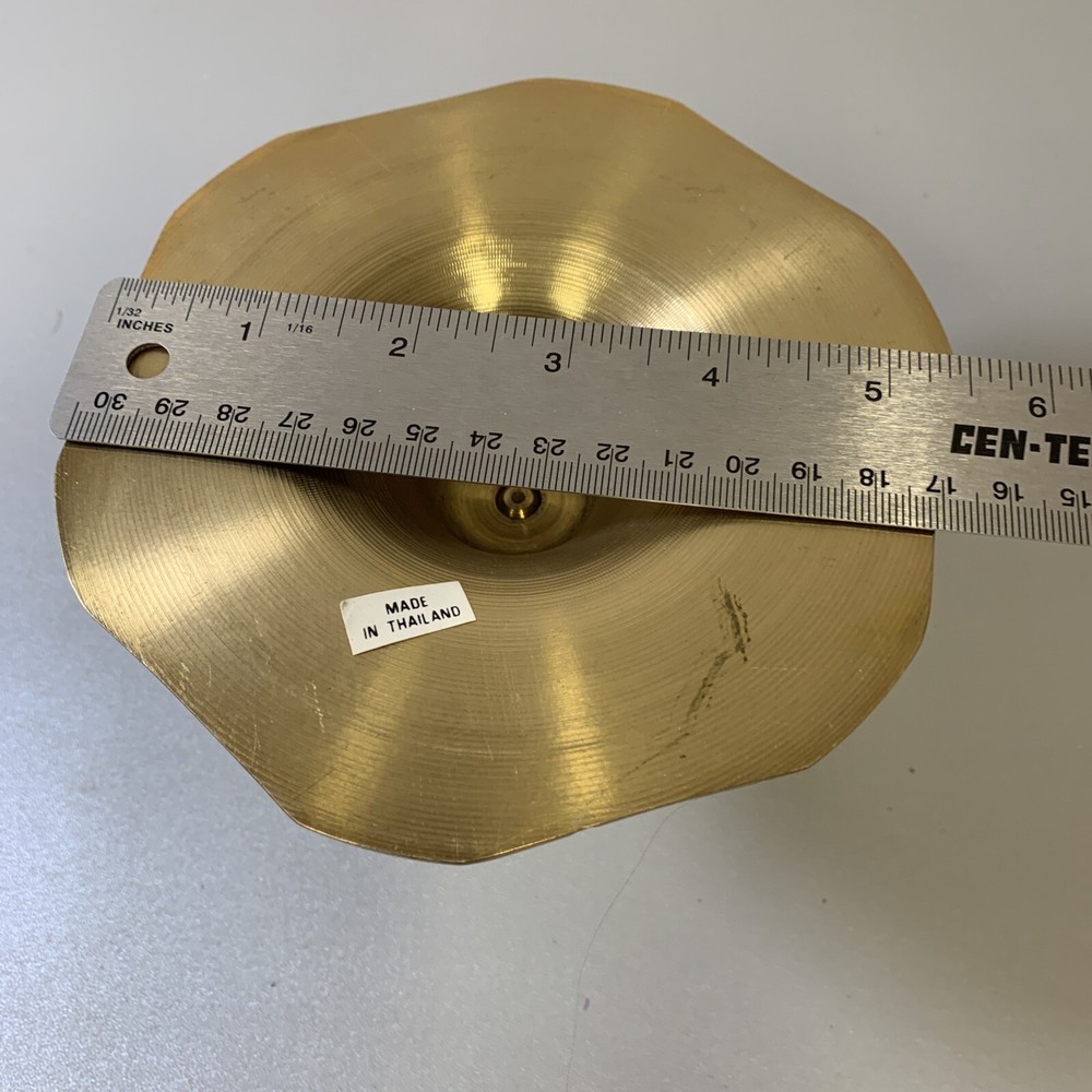 Solid Brass Candleholder with Handle made in Thailand Nice Handle design