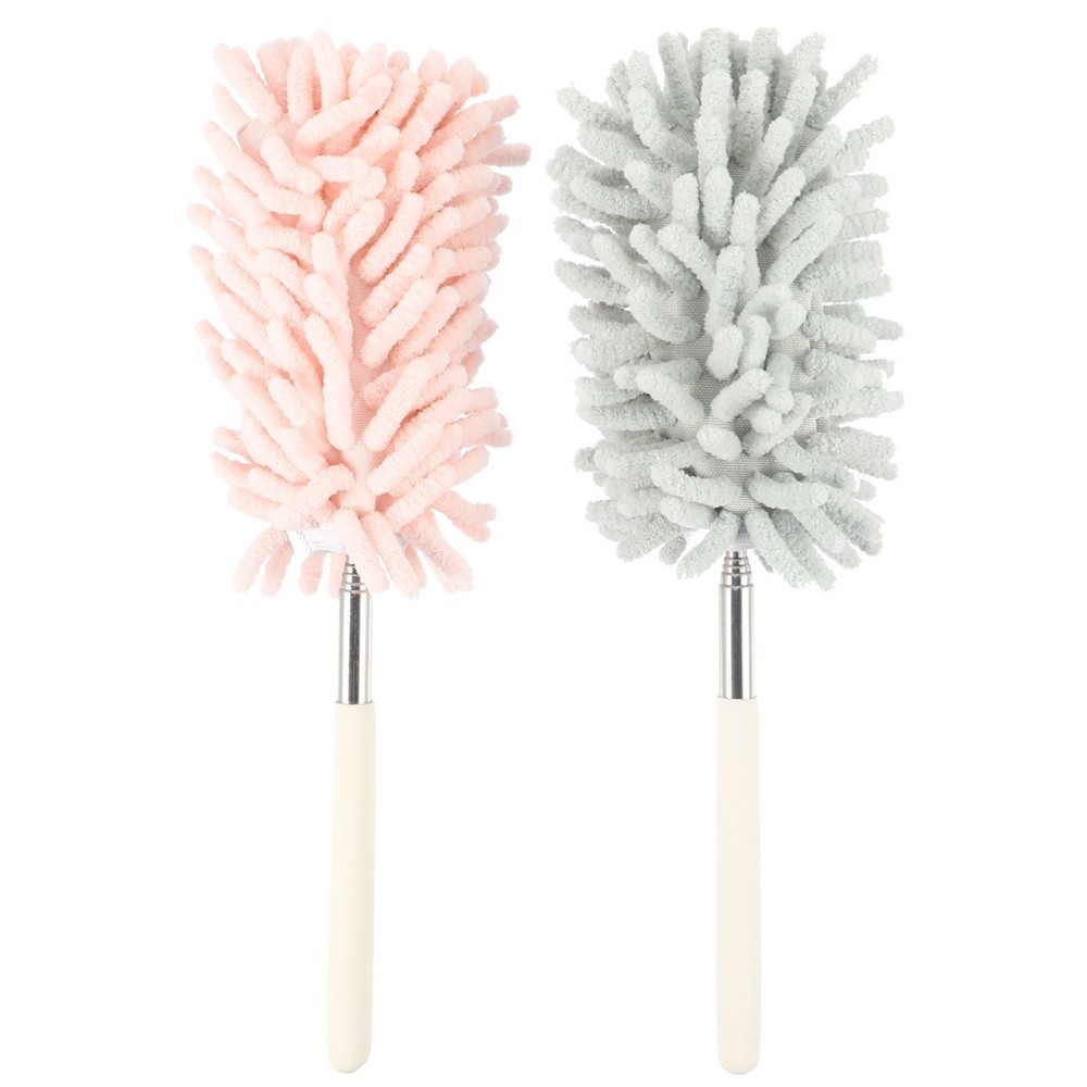 2 Pcs Dust Cleaning Brush Telescoping Duster Mops for Hands Mini Teloscopic