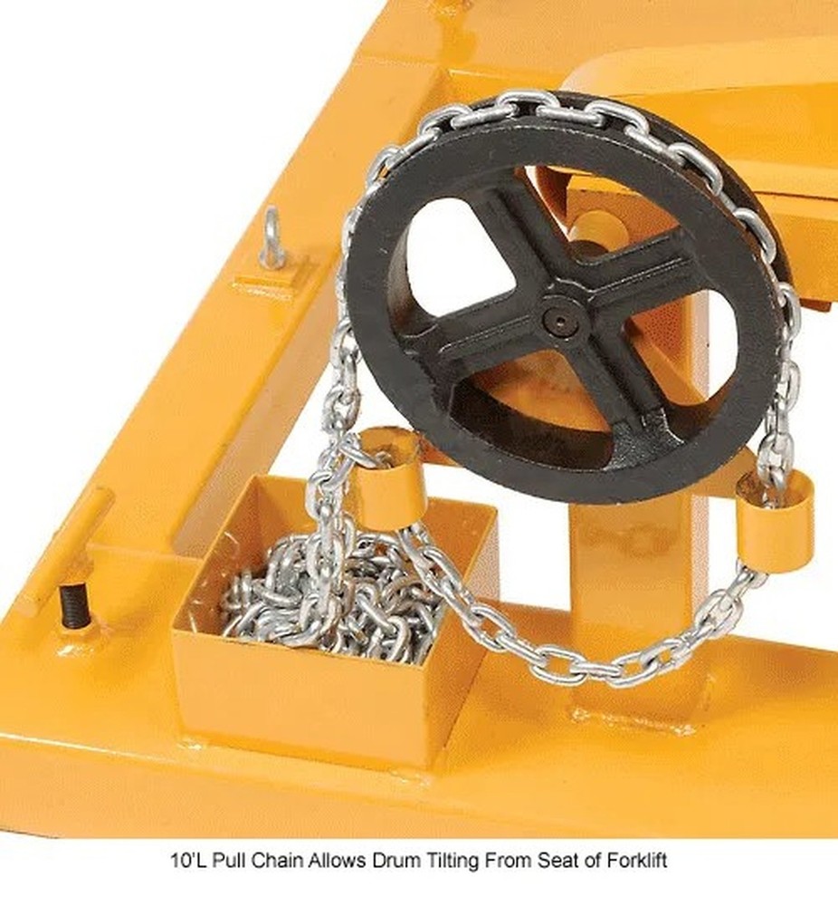 Global Industrial? Forklift Tilting Drum Dumper, 1500 Lb. Capacity