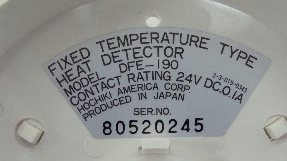 Hochiki DFE-190 fixed temperature heat detector