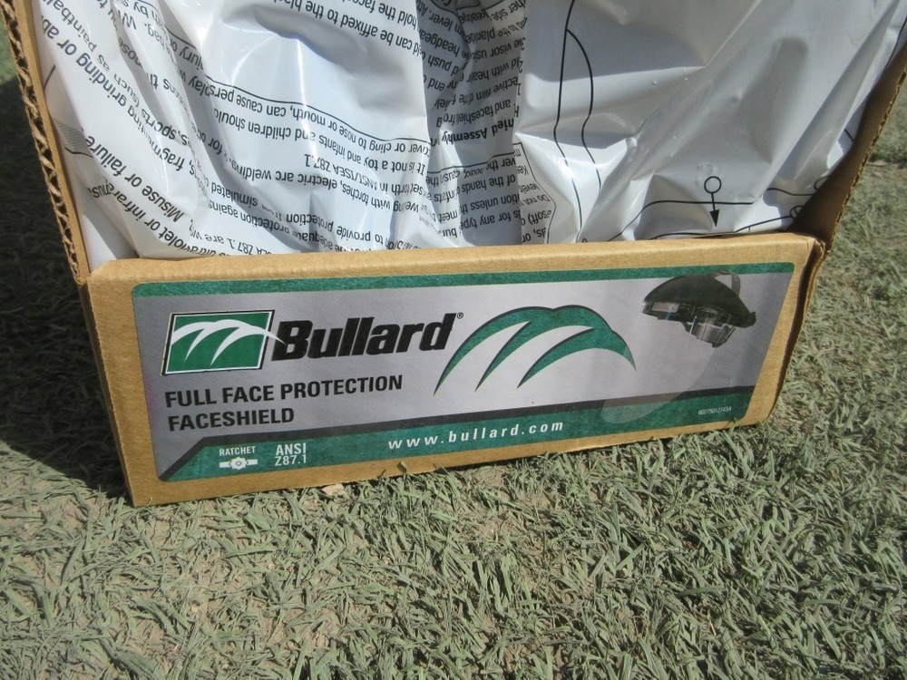 Genuine bullard full face protection faceshields. Durable & Adjustable.
