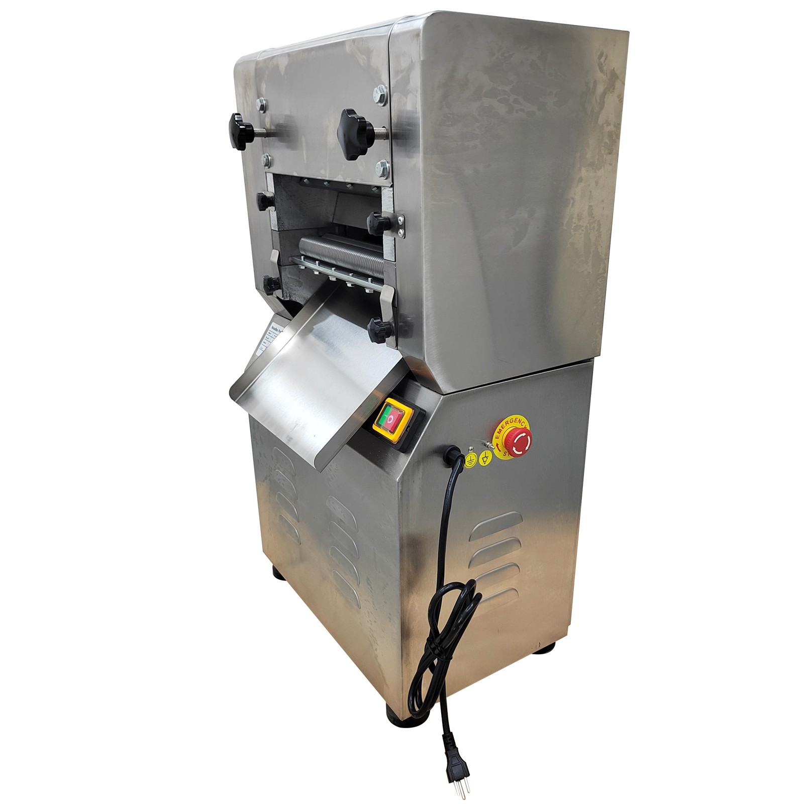 USED! 110V 2.2KW 1.5mm Electric Dough Roller Noodles Maker Dumplings Sheet Maker