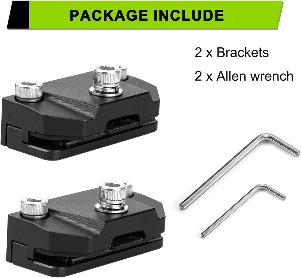 Ditch Light Brackets Hood Mount - 2PCS Universal Universal Ditch Light Brackets