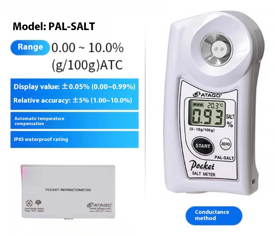 Digital Salt Meter PAL-SALT High-Precision Salt Meter Testing Instrument