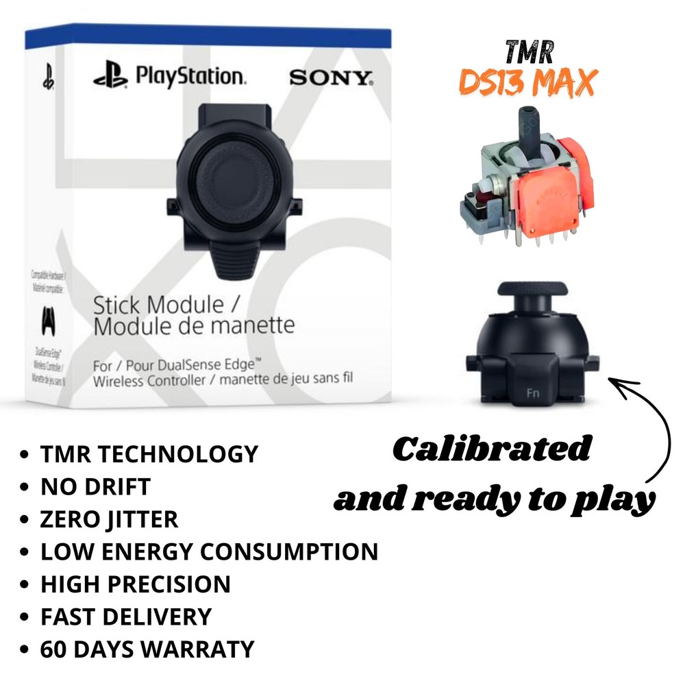 DRIFT-PROOF PS5 DualSense EDGE Stick Module  TMR Upgraded