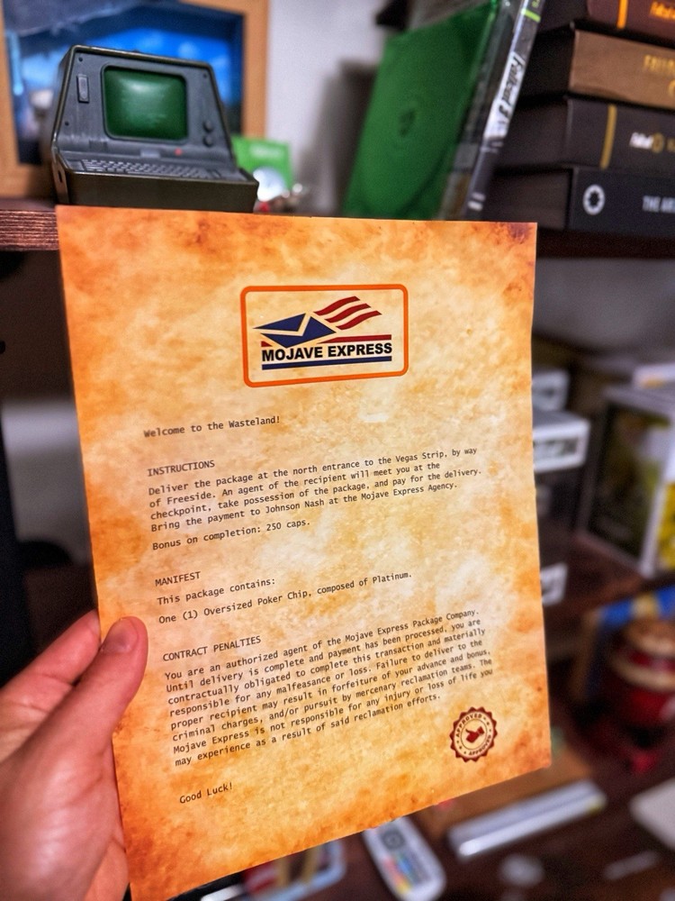 Fallout New Vegas Courier Letter