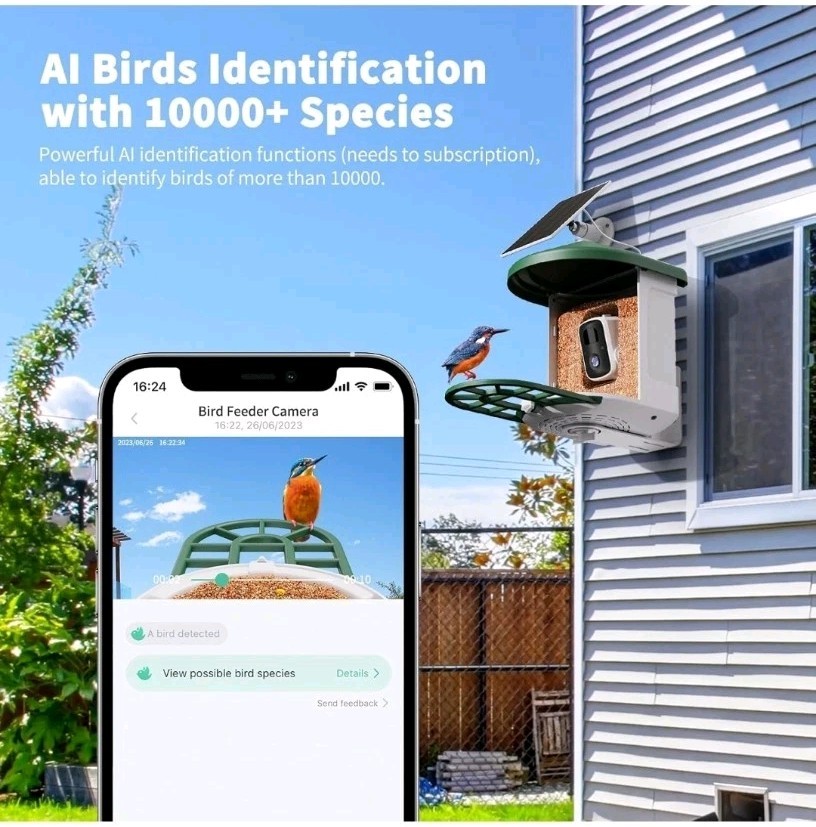 New! HARYMOR Bird Feeder Camera With Smart AI