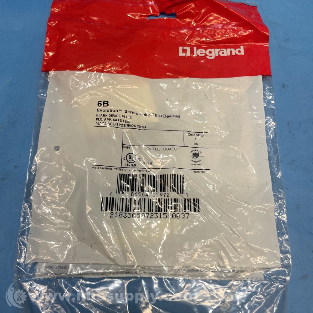 Legrand 6B Blank Device Plate FNFP