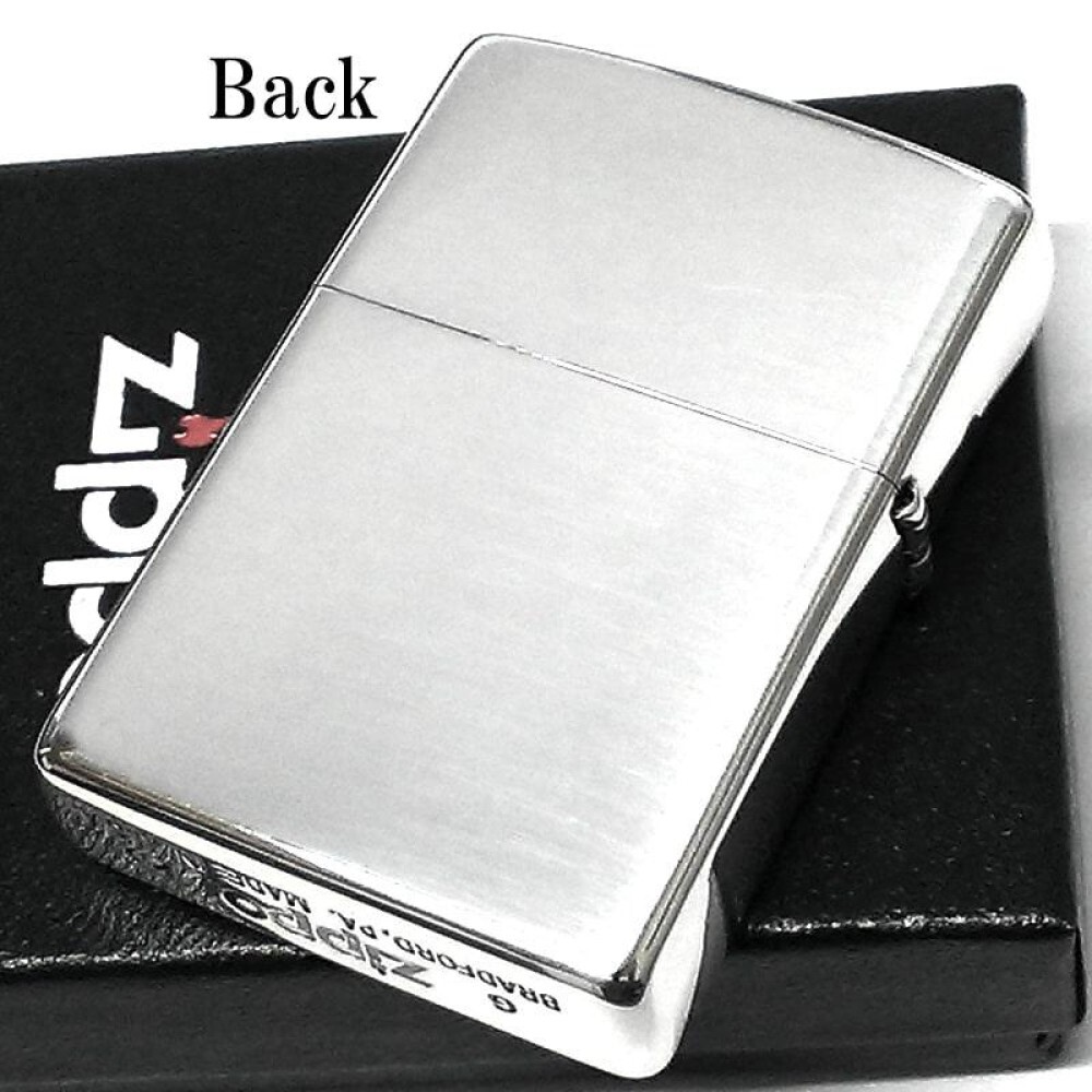 Zippo Dragon 2-sided continuous processing Japanese pattern Silver smoked finish