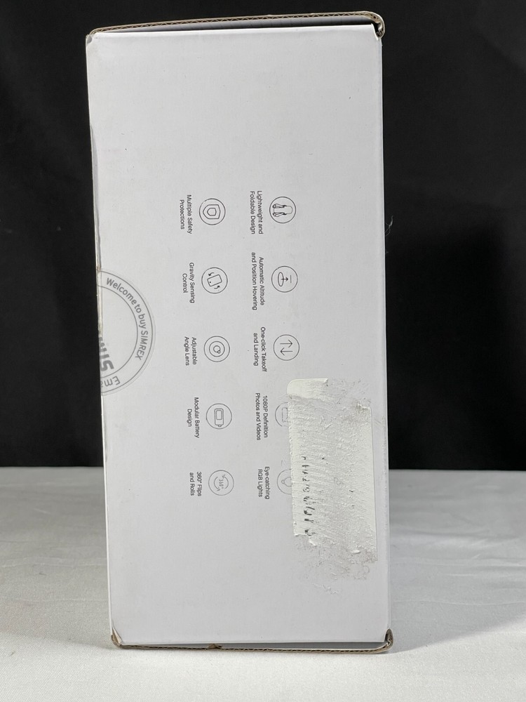 Simrex X800 Gray Adjustable Angle Foldable Quadcopter Drone With Camera Ages 14+