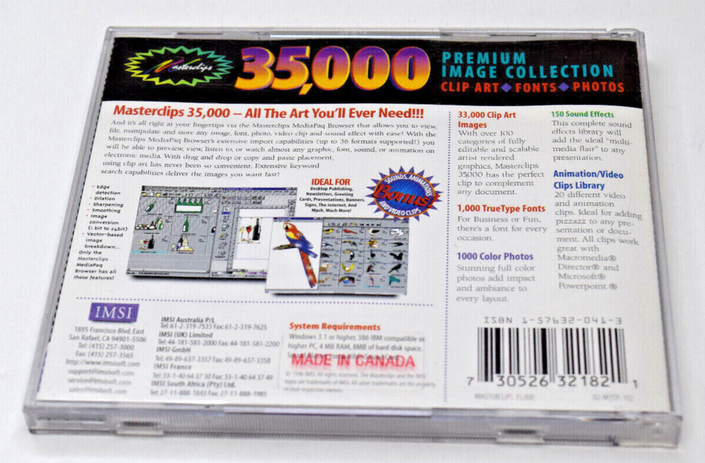 Software PC Masterclips 35000 Premium Image Collection 2 CDs