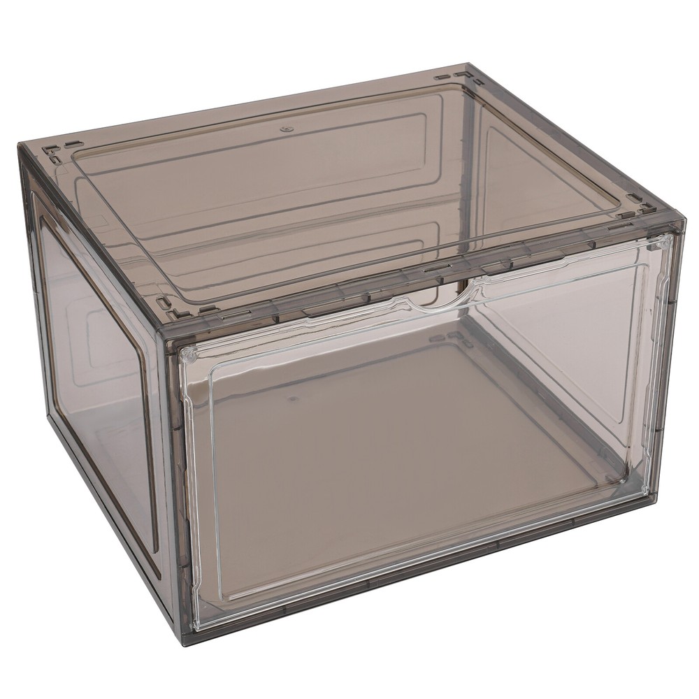 12PCS Shoe Storage Box Organizer Stackable Sneaker Display Case Container NEW