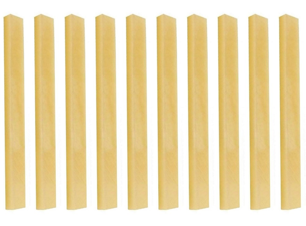 10x Blank Bone Guitar Saddle 85x3.5x10mm Unbleached