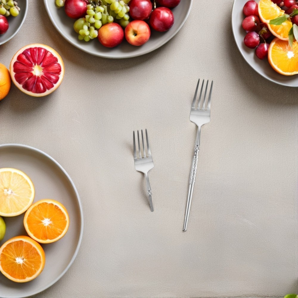 2 Pcs Replacement Heads for Cutlery Forks and Spoons Dinner Insert