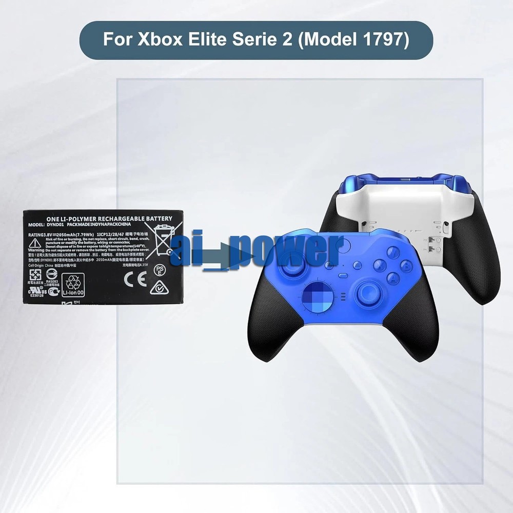 DYND01 New Replacement Battery for Microsoft Xbox Elite Series 2 Controller 1797