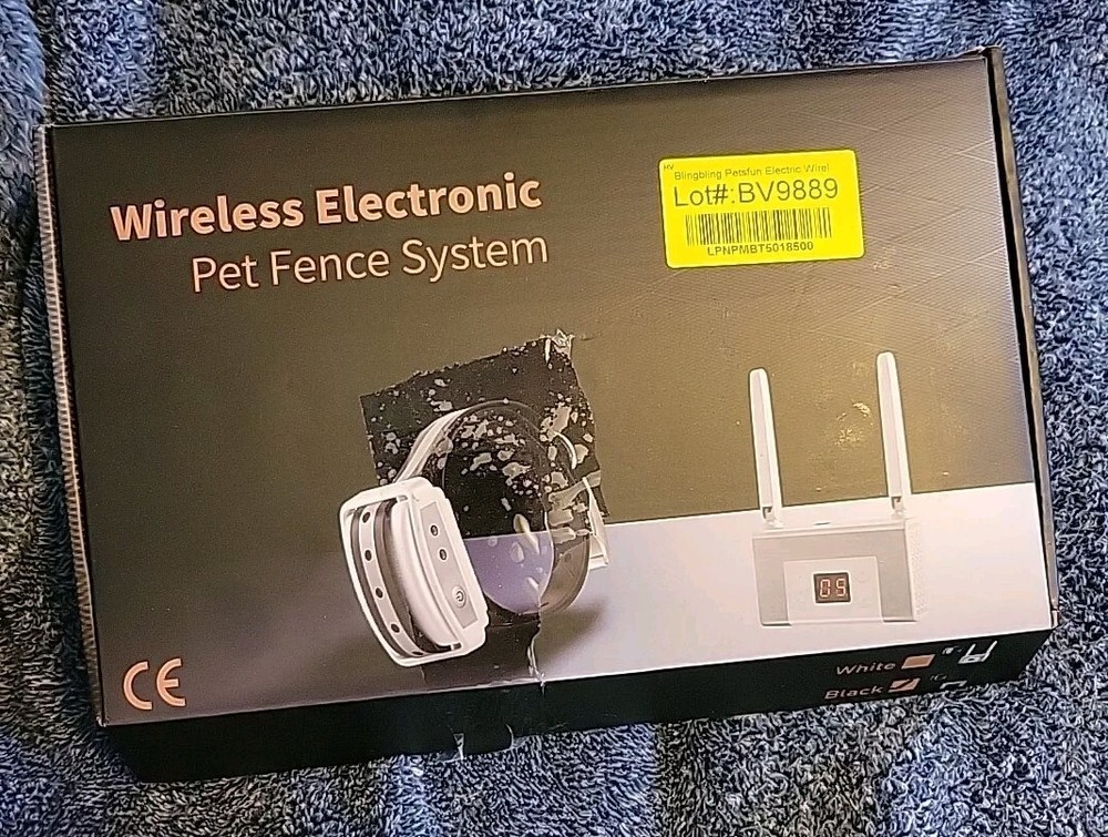Wireless Electronic Pet Fence System Model PF-07 BLACK