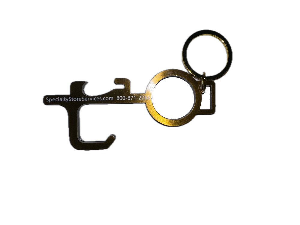 Touch Key Door Opener Hygiene Elevator Keychain Touch Screen Hand Tool - New