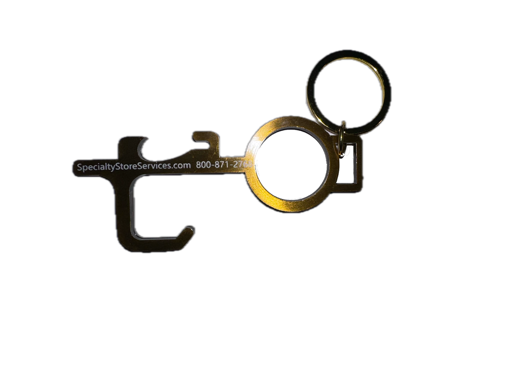 Touch Key Door Opener Hygiene Elevator Keychain Touch Screen Hand Tool - New