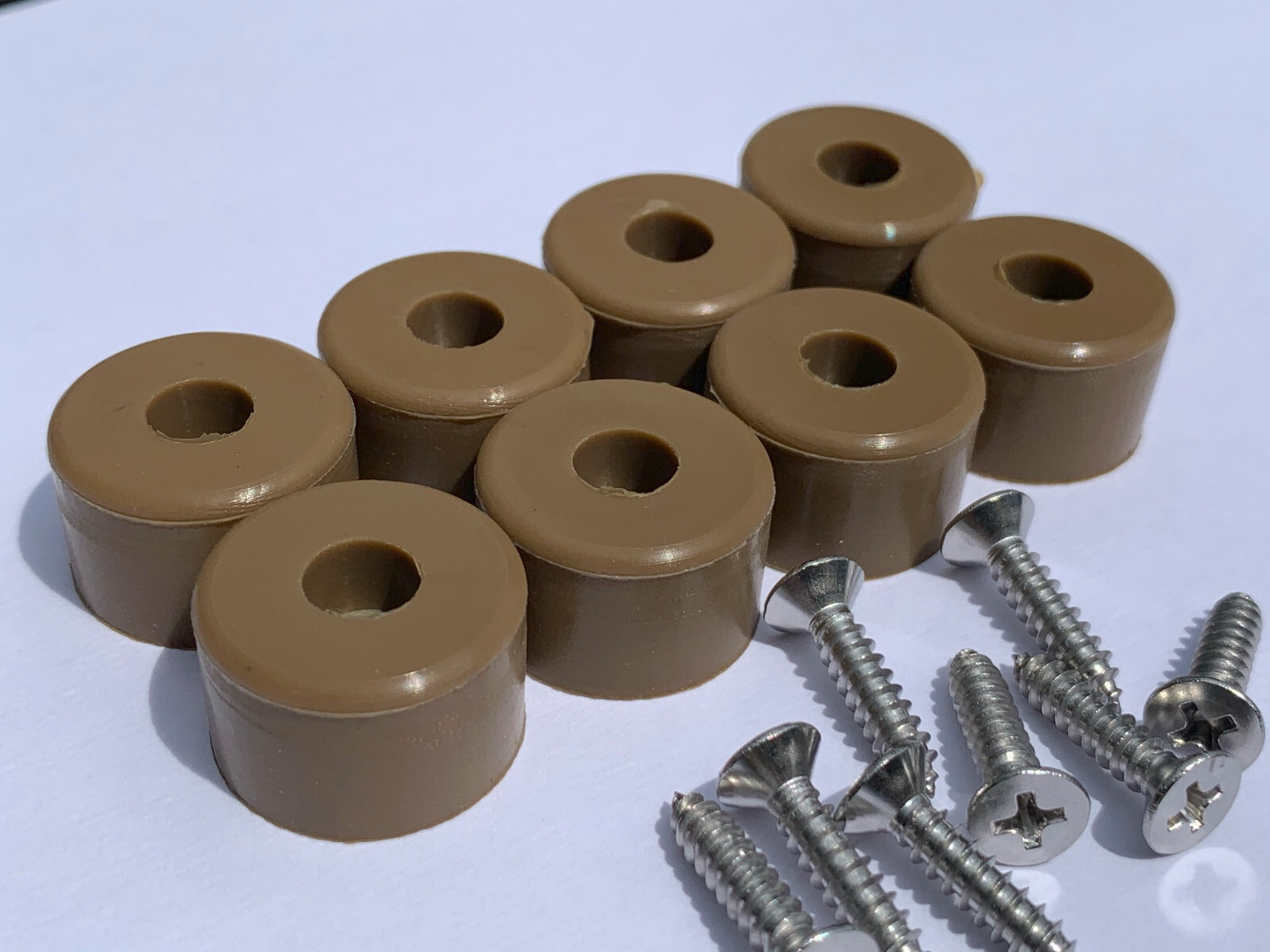 7/8" DIA Silicone Rubber Bumpers Black White Clear Brown Orange Red Blue Green