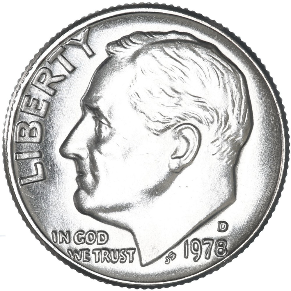 1978 D Roosevelt Dime Gem BU Coin